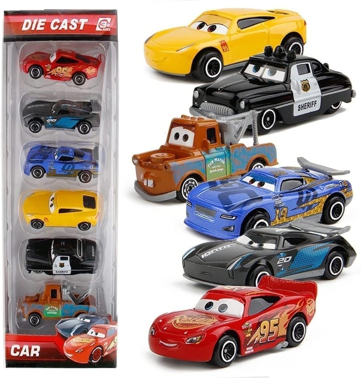 Cars Movie Set of 6 Toy Cars