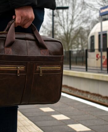 a man holding a brief case