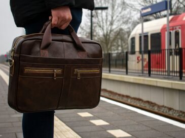 a man holding a brief case